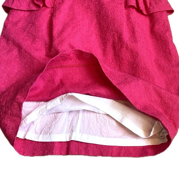 LILLY PULITZER Maybell Bustier Mini Dress Size‎ 2 Pink Strapless Peplum Resort - Picture 11 of 13